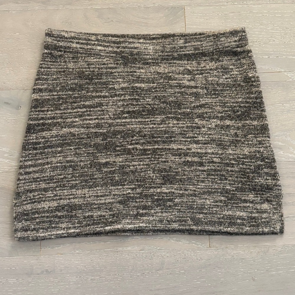 NWT PrettyLittleThing Tall Brown Knitted Mini‎ Skirt Sz 10T Wool Preppy